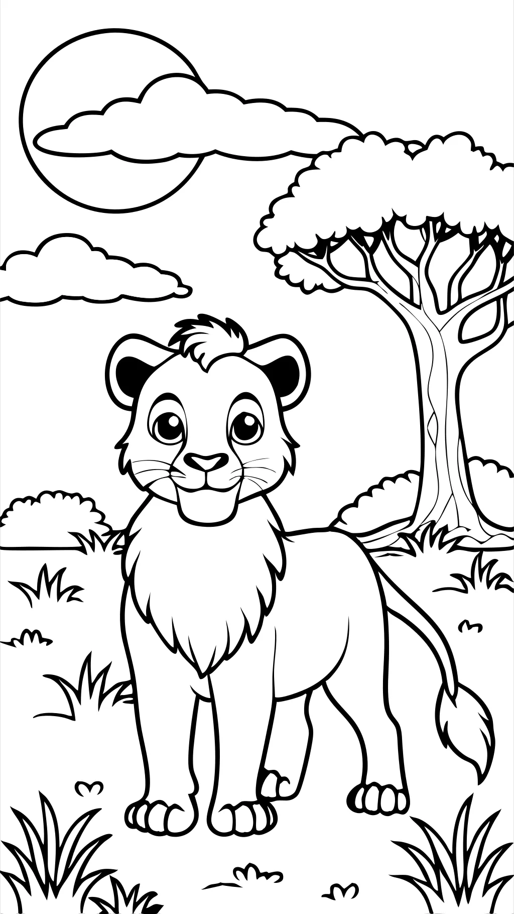 coloriage Simba